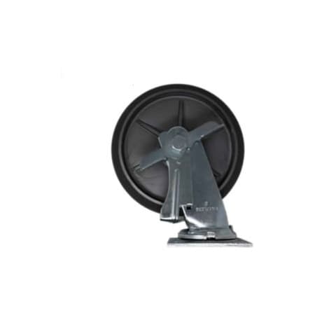 Specialmade Goods And Services Rubbermaid 8in Swivel Plate Caster W/ Brake for Rubbermaid Full Size Housekeeping Cart FG6189L50000